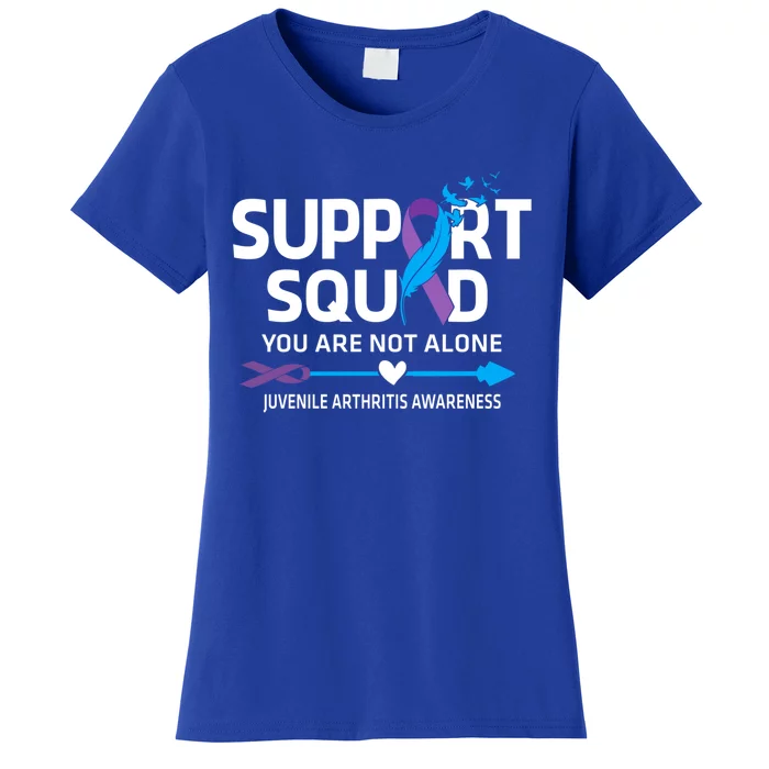 Support Squad You Are Not Alone Juvenile Arthritis Awareness Gift Women's T-Shirt