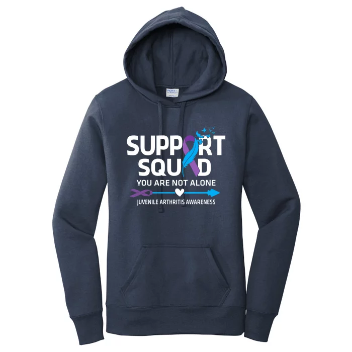 Support Squad You Are Not Alone Juvenile Arthritis Awareness Gift Women's Pullover Hoodie