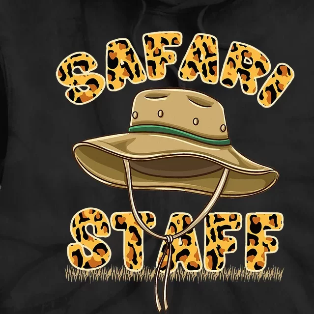 Safari Staff Zoo Keeper Themed Birthday Party Tie Dye Hoodie