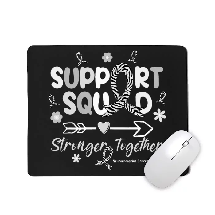 Support Squad Zebra Ribbon Neuroendocrine Cancer Mousepad