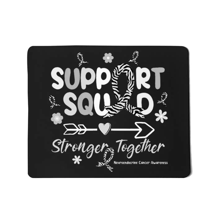 Support Squad Zebra Ribbon Neuroendocrine Cancer Mousepad