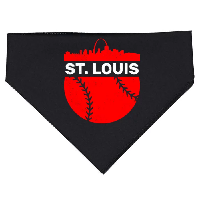 St. Louis Baseball Skyline City USA-Made Doggie Bandana