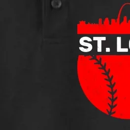 St. Louis Baseball Skyline City Dry Zone Grid Performance Polo