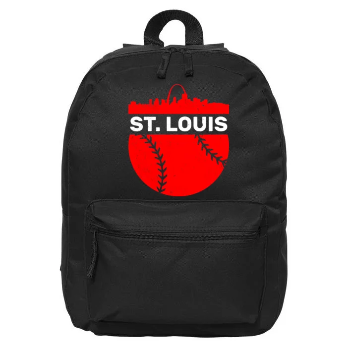 St. Louis Baseball Skyline City 16 in Basic Backpack