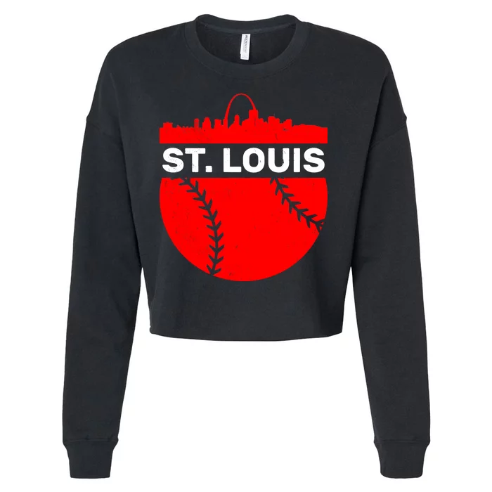 St. Louis Baseball Skyline City Cropped Pullover Crew