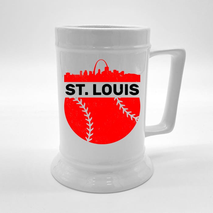 St. Louis Baseball Skyline City Front & Back Beer Stein