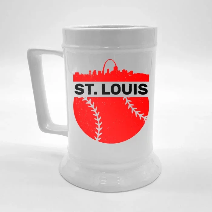 St. Louis Baseball Skyline City Front & Back Beer Stein