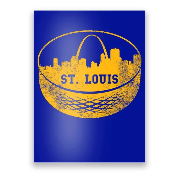 St. Louis Hockey Puck City Poster