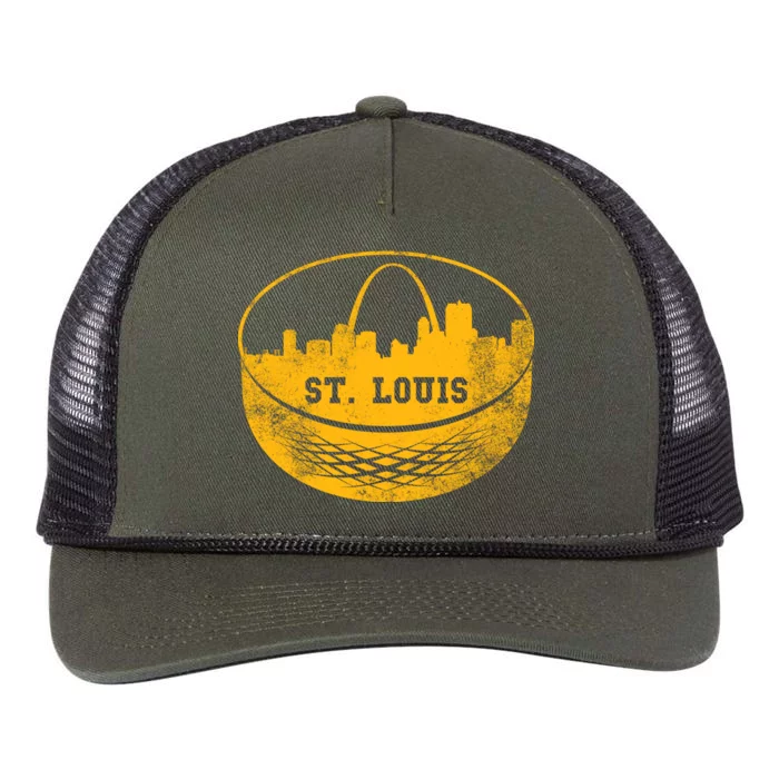 St. Louis Hockey Puck City Retro Rope Trucker Hat Cap