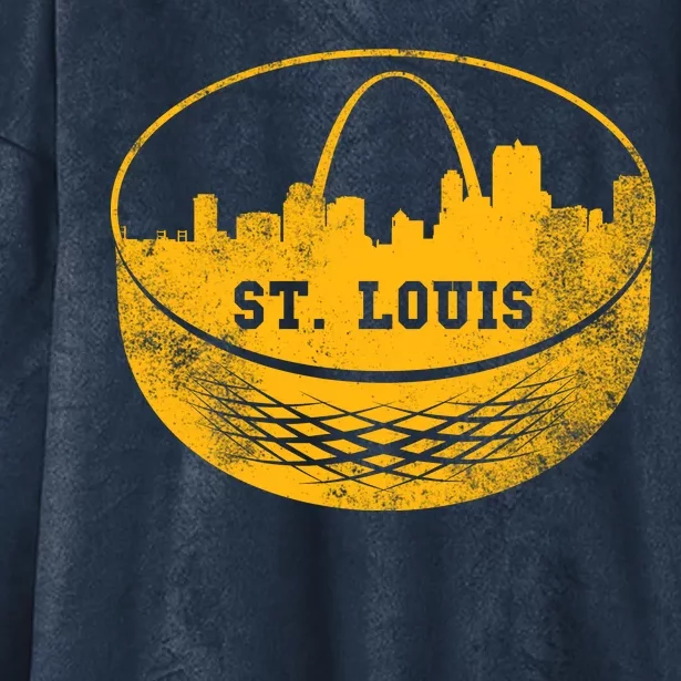 St. Louis Hockey Puck City Hooded Wearable Blanket