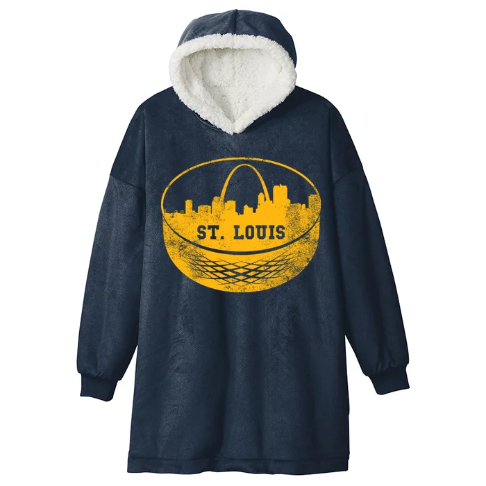 St. Louis Hockey Puck City Hooded Wearable Blanket