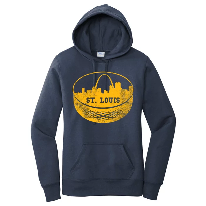 St. Louis Hockey Puck City Women's Pullover Hoodie