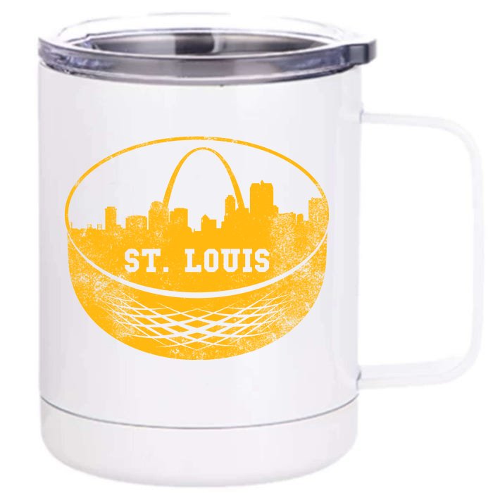 St. Louis Hockey Puck City Front & Back 12oz Stainless Steel Tumbler Cup