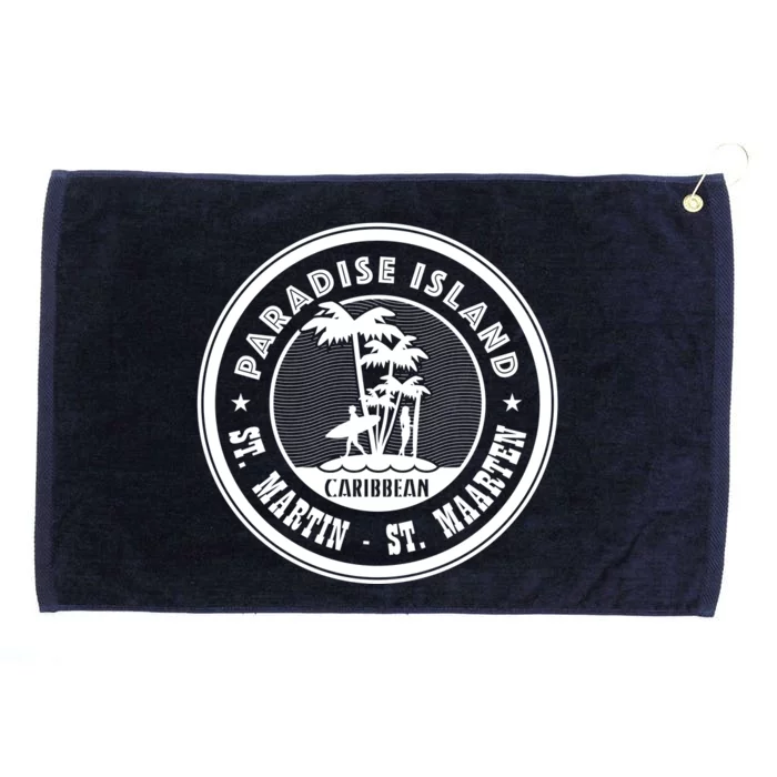 St. Martin Paradise Island Grommeted Golf Towel