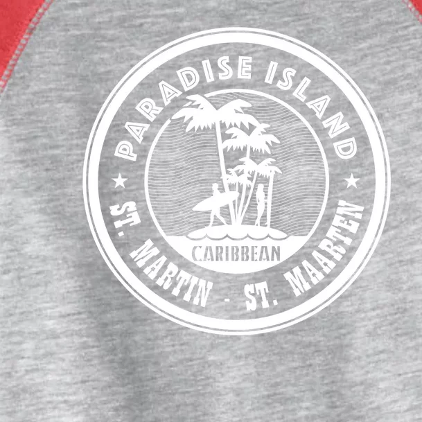 St. Martin Paradise Island Toddler Fine Jersey T-Shirt