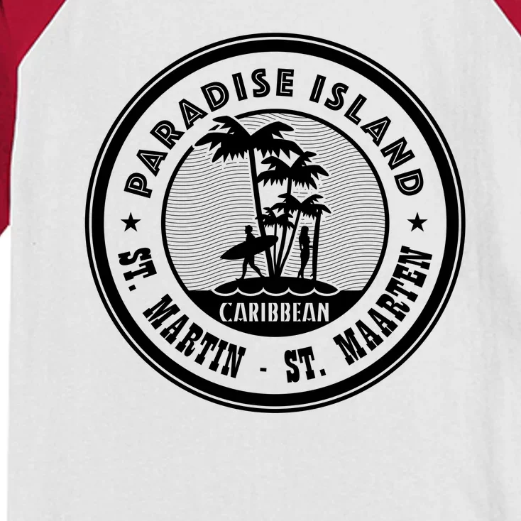 St. Martin Paradise Island Kids Colorblock Raglan Jersey