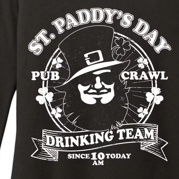 St. Paddy's Day Pub Crawl Drinking Team Womens CVC Long Sleeve Shirt