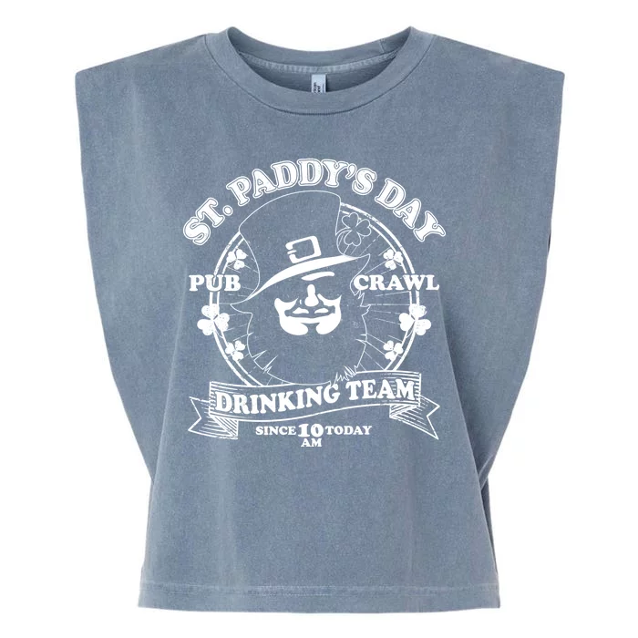 St. Paddy's Day Pub Crawl Drinking Team Garment-Dyed Women's Muscle Tee