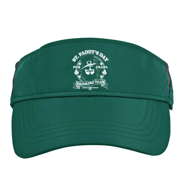 St. Paddy's Day Pub Crawl Drinking Team Adult Drive Performance Visor