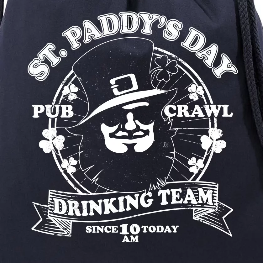 St. Paddy's Day Pub Crawl Drinking Team Drawstring Bag