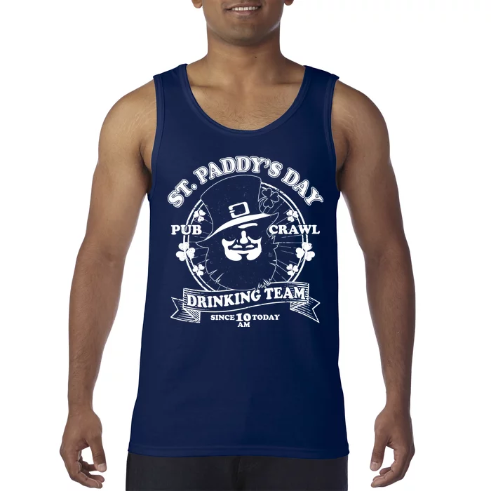 St. Paddy's Day Pub Crawl Drinking Team Tank Top