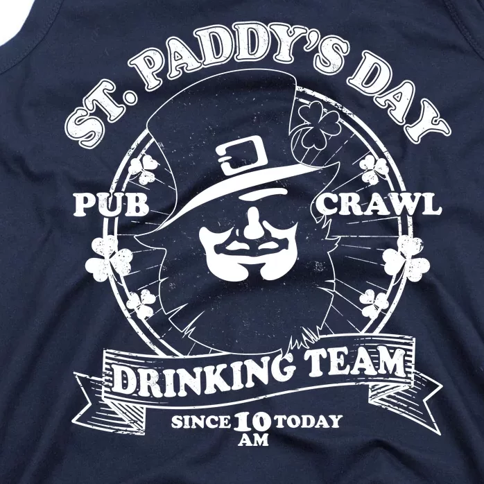 St. Paddy's Day Pub Crawl Drinking Team Tank Top