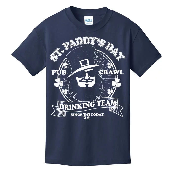 St. Paddy's Day Pub Crawl Drinking Team Kids T-Shirt