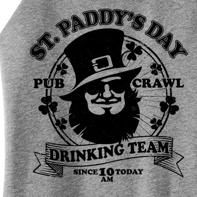 St. Paddy's Day Pub Crawl Drinking Team Women’s Perfect Tri Rocker Tank