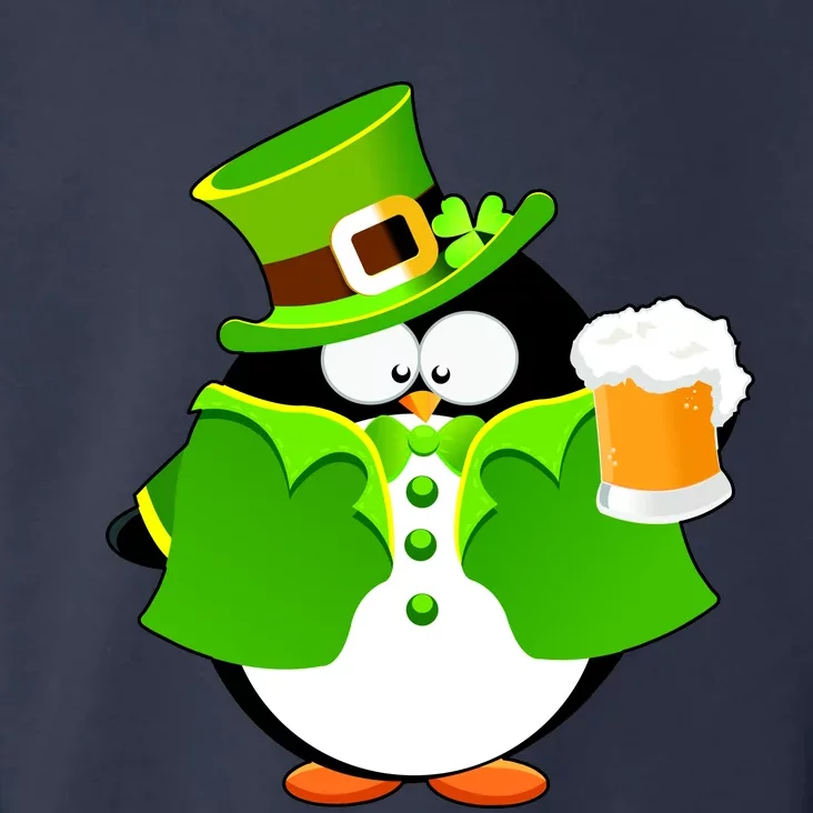 St. Patrack's Day Funny Penguin Drinking Beer Toddler Hoodie