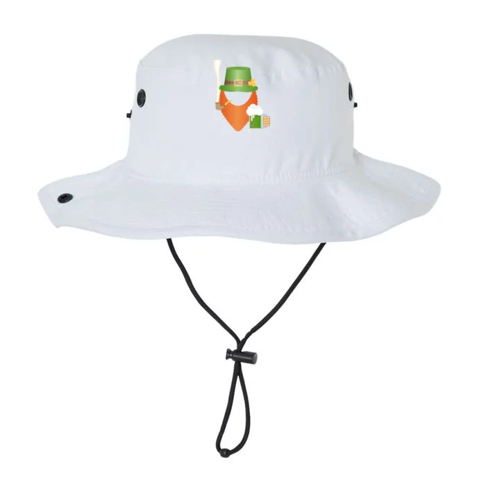 St. Patrack's Day Hipster Leprechaun Orange Beard Smoking Pipe Legacy Cool Fit Booney Bucket Hat