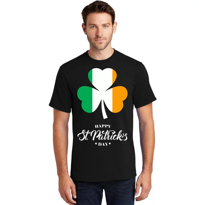 St. Patrick Day Irish Clover Flag Tall T-Shirt