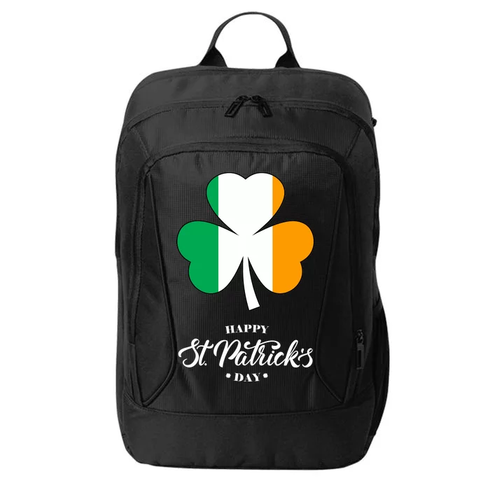 St. Patrick Day Irish Clover Flag City Backpack