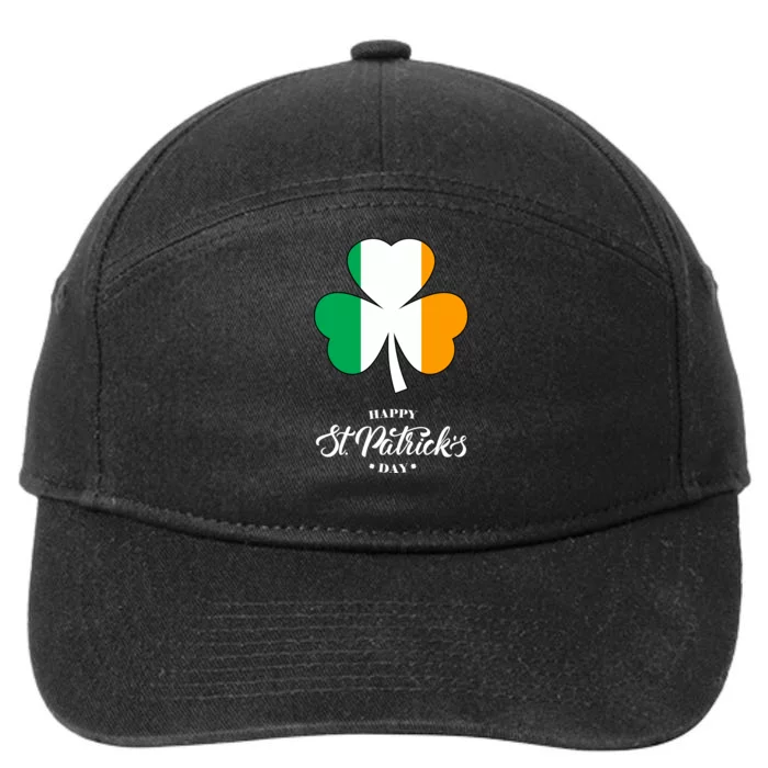 St. Patrick Day Irish Clover Flag 7-Panel Snapback Hat