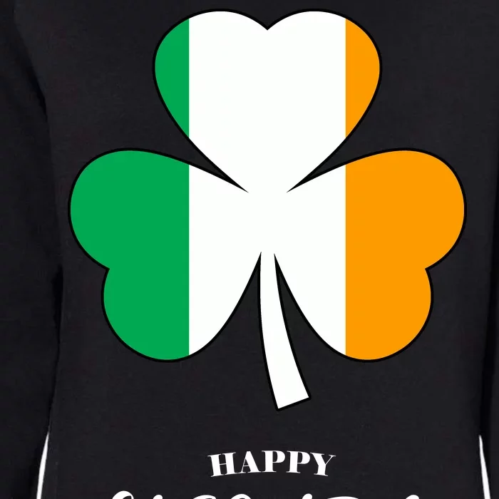 St. Patrick Day Irish Clover Flag Womens California Wash Sweatshirt