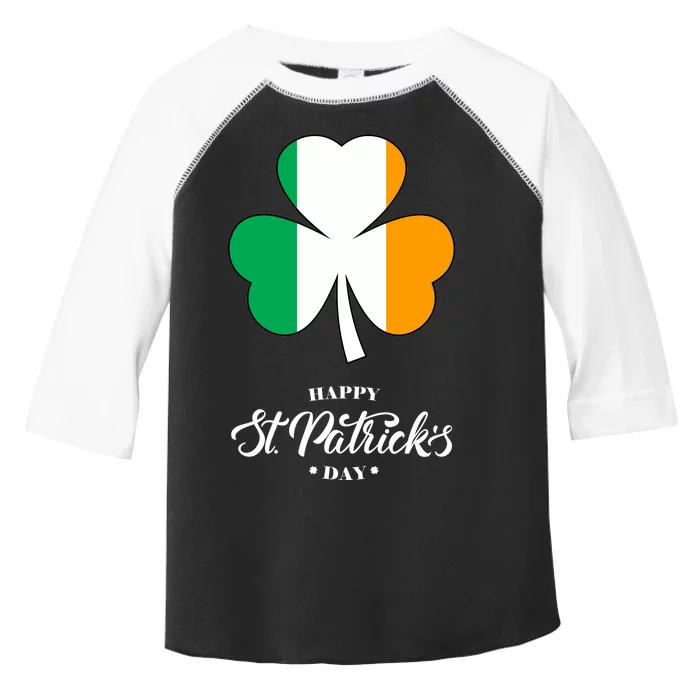 St. Patrick Day Irish Clover Flag Toddler Fine Jersey T-Shirt