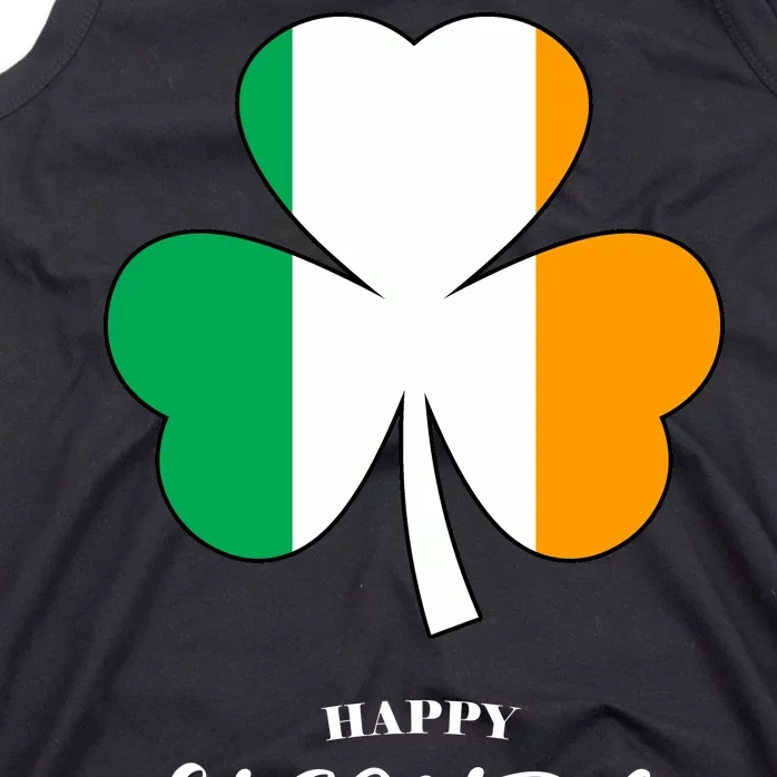 St. Patrick Day Irish Clover Flag Tank Top