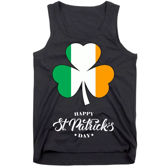 St. Patrick Day Irish Clover Flag Tank Top