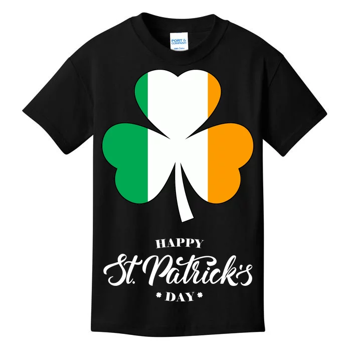 St. Patrick Day Irish Clover Flag Kids T-Shirt