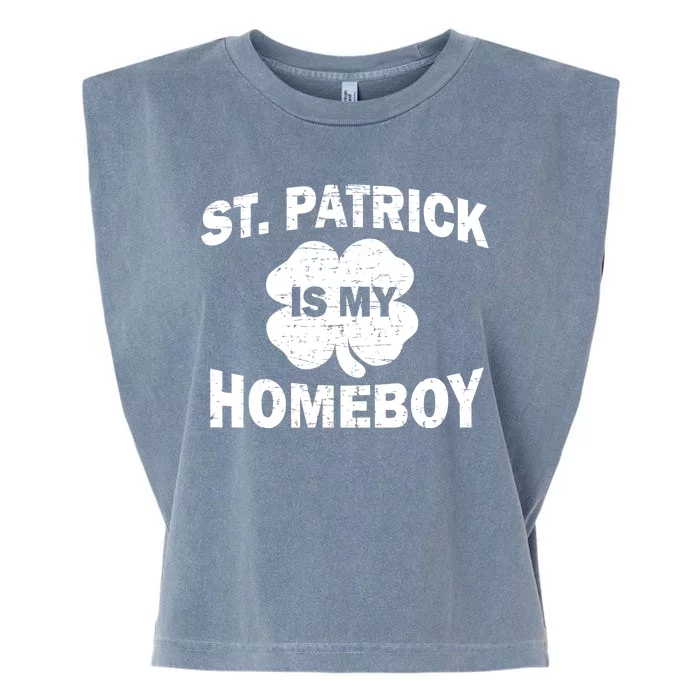 St. Patrick Is My Homeboy Garment-Dyed Women's Muscle Tee