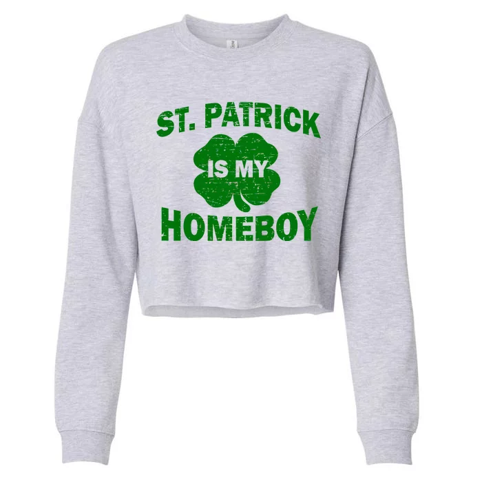 St. Patrick Is My Homeboy Cropped Pullover Crew