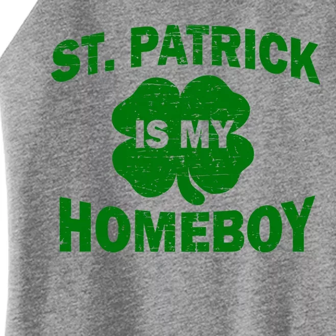 St. Patrick Is My Homeboy Women’s Perfect Tri Rocker Tank