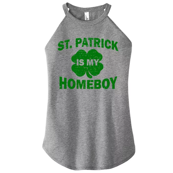 St. Patrick Is My Homeboy Women’s Perfect Tri Rocker Tank