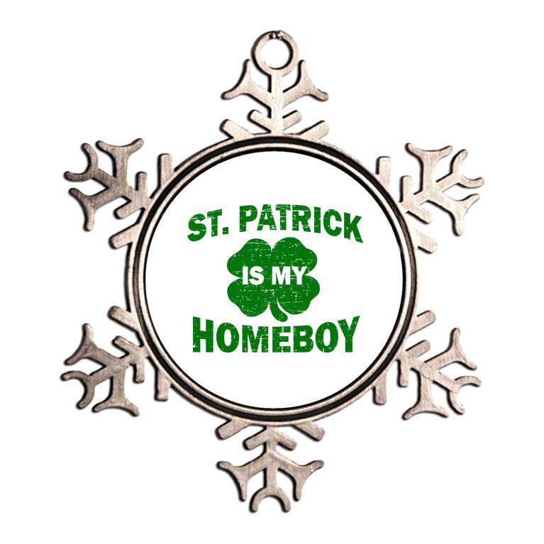 St. Patrick Is My Homeboy Metallic Star Ornament