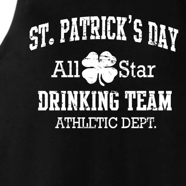 St. Patrick's Day All Star Drinking Team Ladies Tri-Blend Wicking Tank