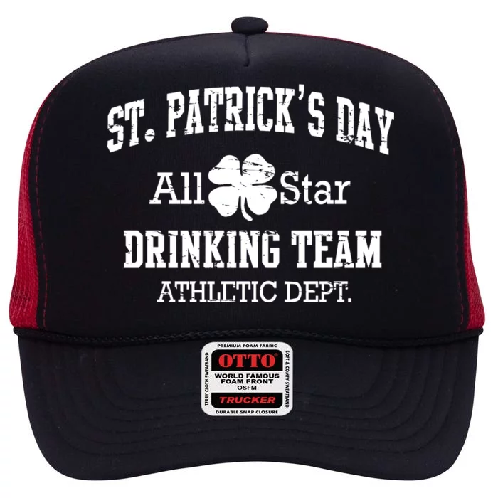 St. Patrick's Day All Star Drinking Team High Crown Mesh Trucker Hat