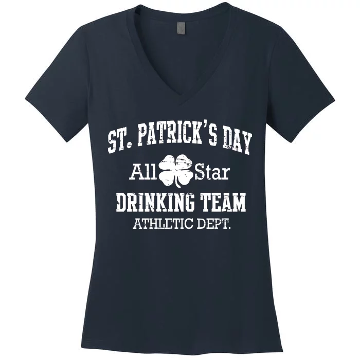 St. Patrick's Day All Star Drinking Team Women's V-Neck T-Shirt