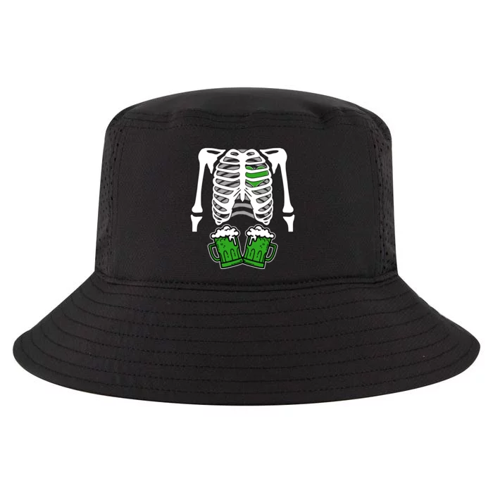 St. Patrick's Day Beer Rib Cage Skeleton Cool Comfort Performance Bucket Hat