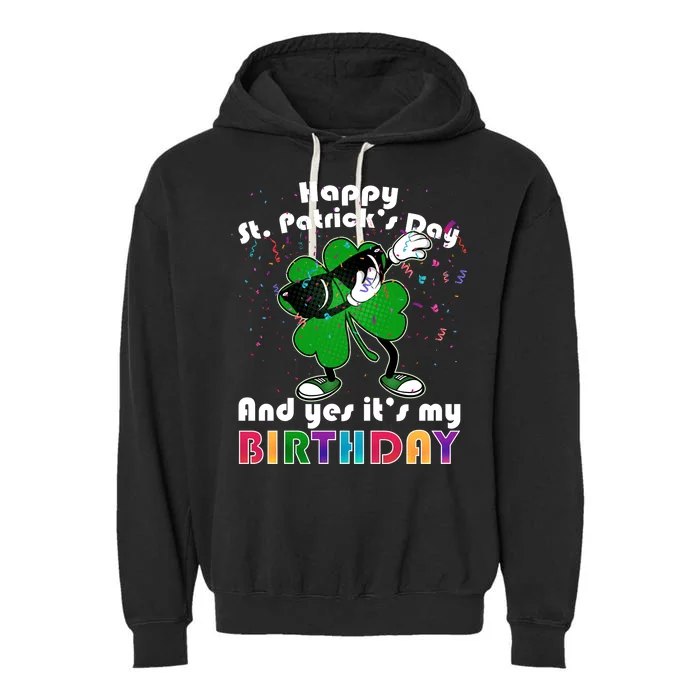 St. Patrick's Day Birthday Garment-Dyed Fleece Hoodie