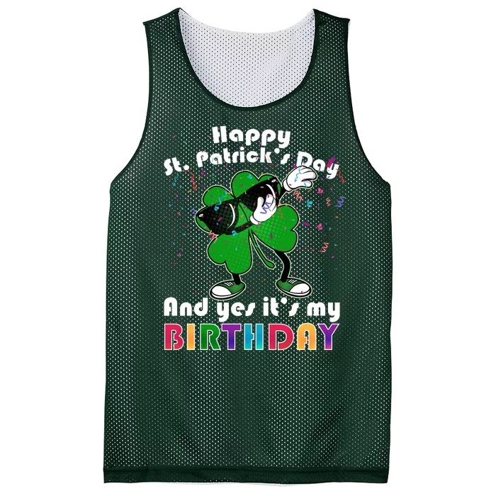 St. Patrick's Day Birthday Mesh Reversible Basketball Jersey Tank