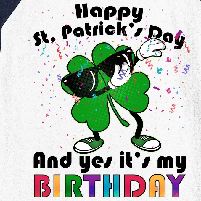 St. Patrick's Day Birthday Baseball Sleeve Shirt